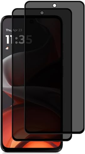 PaceBid Privacy Pellicola Protettiva per Motorola Moto G15, [2 Pezzi] [9H Durezza] Senza Bolle Protettiva Anti Spy Vetro Temperato Schermo Privacy Pellicola per Motorola Moto G15