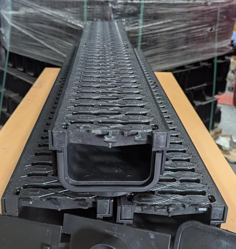 Drainage Channel Heavy Duty Plastic Grating Pack 1m Lengths (Pack of 3)