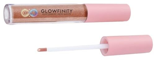 GLOWFINITY Clear Lip Gloss – Non-Sticky, Long-Lasting Shine – Hydrating & Moisturising Formula – Vegan & Cruelty-Free Lip Gloss for Women – Glossy Finish for Soft, Plump Lips - Shimmering Rose,10 ml