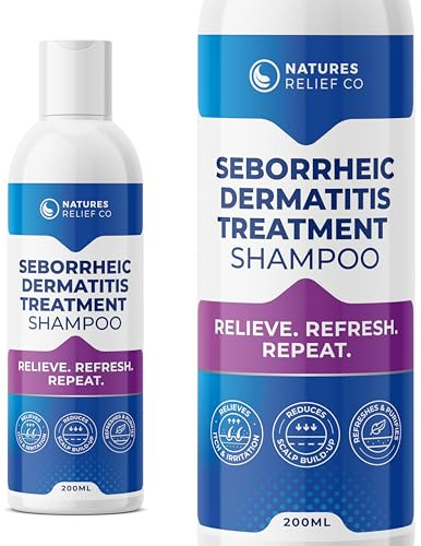 Seborrheic Dermatitis Scalp Care Shampoo 200ml | Shampoo for Dry, Flaky Scalp | With Tea Tree Oil & Salicylic Acid | Cleanses, Refreshes & Moisturises Hair & Scalp | For Men & Women