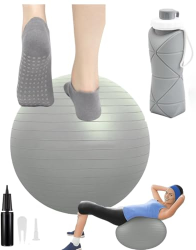 Lavinsa BEAUTY Gymnastikball Pezziball Sitzball Trainingsball Fitnessball & Balance für Core-Training mit Pumpe Anti Burst Pilates Ball Robuster für Erwachsene Büro Pezzibälle Gymnastikbälle