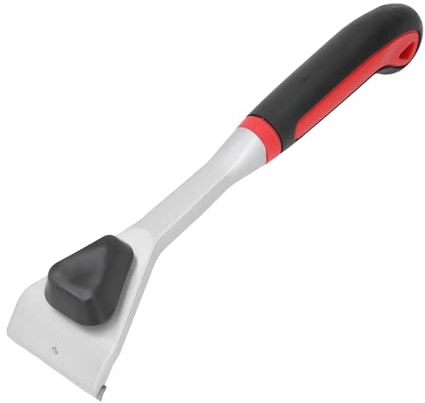 Raschietto in metallo duro Raschietto ergonomico professionale per pittura resistente con lama in acciaio al carbonio per rimuovere la colla per pittura murale Lavorazione del legno Manico in TPR