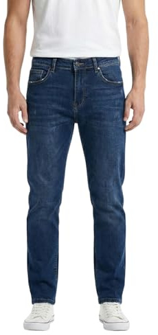 Gandy Jeans Uomo, 5 Tasche, Gamba Dritta, Pantalone Elasticizzato a Vita Alta, Regular Fit, LG805, Blu Scuro, 48