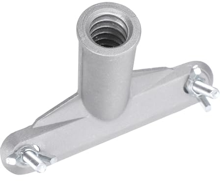 IMIKEYA Adaptateur pour Tête de Balai en Alliage D'aluminium Argenté, Support de Tête de Balai Sécurisé et Facile à Ranger pour Manches Télescopiques Lors des Tâches de Nettoyage