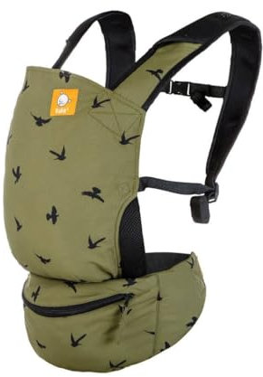 Tula Lite Babytrage Reise, leichte Sommertrage kompakt, Rückenstütze (3,2-20,4 kg) (Soar)