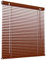 Victoria M. Aluminium Jalousie 50 x 130 cm, holzdunkel, Jalousie ohne Bohren, inkl. Klemmclips