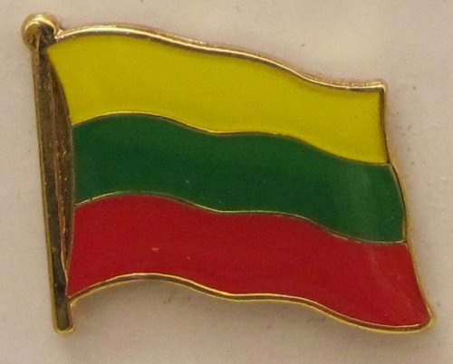 Pin Anstecker Flagge Fahne Litauen Nationalflagge Flaggenpin Badge Button Flaggen Clip Anstecknadel
