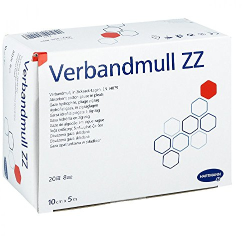 VERBANDMULL Hartmann 10 cmx5 m zickzack 1 St