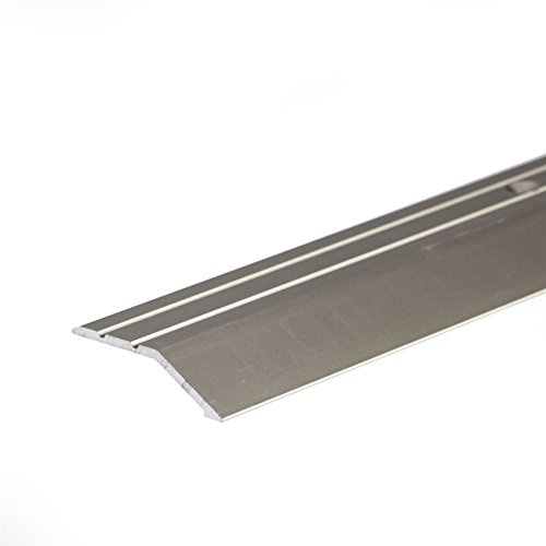 IANPAV Screw Anodised Aluminium Door Floor Bar Edge Trim Threshold Ramp 900mm x 40mm A11, INOX