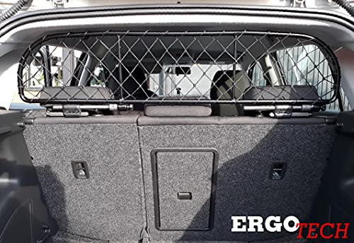 ERGOTECH Trennnetz Trenngitter kompatibel mit Skoda Rapid Spaceback, RDA65-XS, für Hunde und Gepäck. Sicher, komfortabel für Ihren Hund, garantiert!