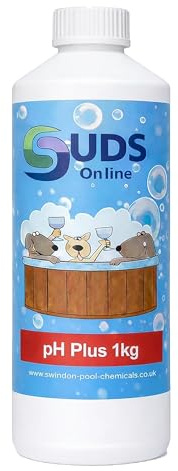 SUDS-ONLINE pH Plus 1kg – pH Increaser for Swimming Pools, Spas & Hot Tubs – Water Balance Treatment