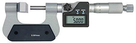CNC QUALITÄT Digital Bügelmessschraube Messbereich 0-25 mm - mit großem Amboss