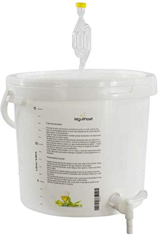 Cocinista Fermentador con Grifo y borboteador - 17l - Ideal para Hacer Cerveza en casa