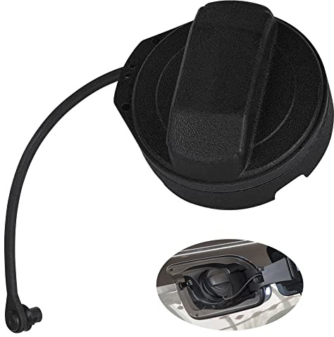 URAQT bilbränsletanklock och bränsletanklocklinje, utbytbart bränslepåfyllningslock, hållbara bildelar, lämplig för AUDI, SEAT, SKODA, VW