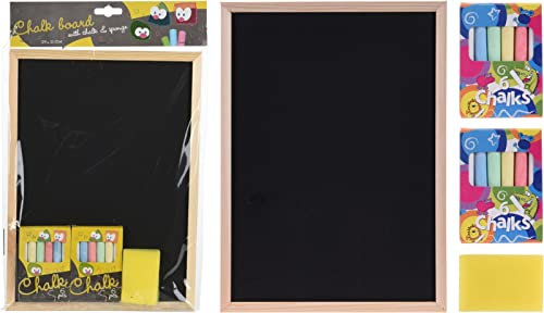 Schoolbordset met krijtjes en spons 21 X 29cm