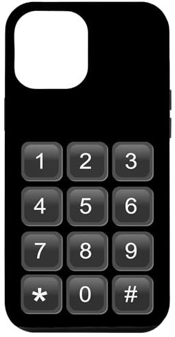 iPhone 15 Plus NUMERIC KEYPAD PHONE NUMBER SECURITY CODE PIN PAD COSTUME Case