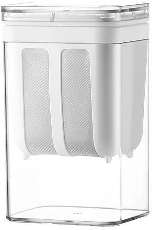 1100ml Yogurt Maker, Colador de yogur griego,Tamices de filtro fino de yogur con tapa,A prueba de fugas y reutilizable,Máquina de yogur para hacer yogur griego grueso leche de soja