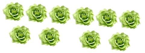 FRCOLOR Lot De 2 Broches En Forme De Rose Artificielle De 10 Cm Idéales Pour Les Mariages Les Soirées Et Les Événements. 5 Pièces X 2