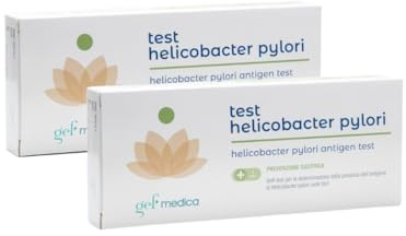 gef+medica | Test Helicobacter Pylori 2 Test rapido delle Feci per Rilevazione Anticorpi Contro Infezione Gastrica