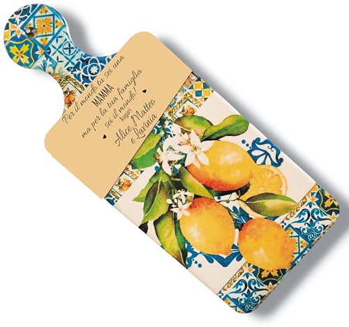 Tagliere Personalizzato in Ceramica - Idea Regalo Festa festa della Mamma, Regalo Nonna, Cucina, Compleanno, Natale (Mamma)– Lo Realizzo®