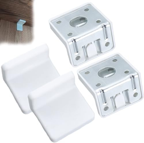Schrankaufhänger, 4 Stück Kallax Wandhalterung, Schütteln Verhindern Wandhalterung Regal, Schön Schrankaufhängung, Hängeschrank Aufhängung für Tische, Stühle, Schränke, Möbel