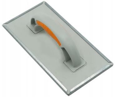Schleifraspel, Schwimmer (270 x 130 mm), Stahl, perforiert, Schleifraspel, Kelle, Polystyrol, Isolierplatte, weiche Blöcke, Schabhobel