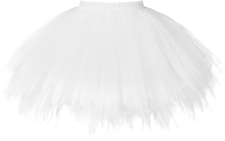 TRIWORKS Große Größen Rosa Tütü Damen 80er Tütü Herren Tüllrock Rosa Damen Petticoat Kurz Ballett Puffy Tutu Vintage Elastisch Retro Halloween Karneval