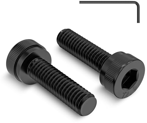 120 Stück M3 x 10 mm Schrauben, Zylinderschrauben mit Innensechskant | M3 Schrauben Schwarz Kohlenstoffstahl Zylinderkopfschrauben, Inbusschrauben Vollgewinde mit Schlüssel