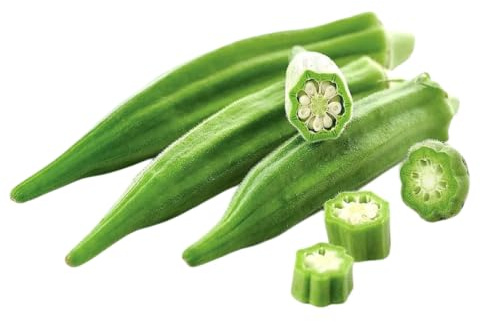 Semi di Okra, Abelmoschus esculentus, Gombo, Kiabo, Confezione da 50 Semi, Verdura Ricca di Vitamine e Minerali