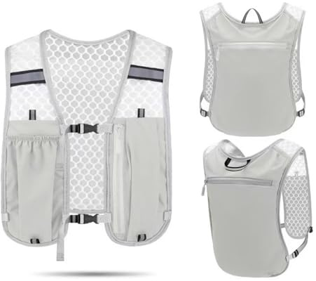 lurora2021 Laufweste Damen und Herren, Multifunktionale Atmungsaktive Laufweste mit Tasche für die Trinkblase, Leichte Laufrucksack für Laufen, Camping, Wandern, Bergsteigen und Outdoor-Sport
