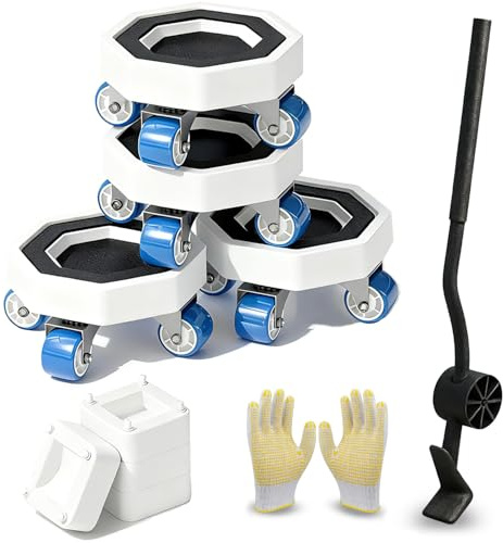 Philosun Furniture Sliders with Wheels,360° Rotating Furniture Mover Set for Heavy Duty Appliance,Furniture Dollies Rollers Set Tools to Move Couch, Fridge, Washing Machine, Kichen Appliance