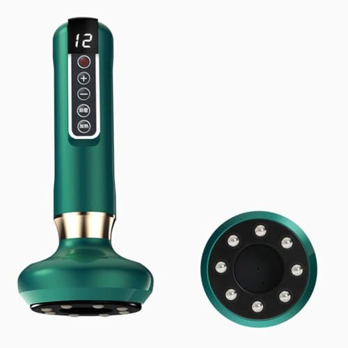 LZYWOD Masajeador eléctrico con ventosa al vacío, celulitis, belleza, salud, adelgazamiento, raspado, terapia de calor, masaje infrarrojo