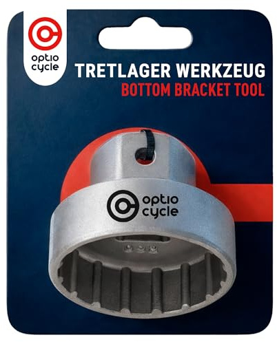 Optio Cycle Tretlager Werkzeug – Tretlagerschlüssel für 16-Notch Außenlager Shimano BBR60 & MT800 | Fahrrad Innenlager Schlüssel & Bottom Bracket Tool