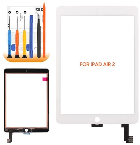 AGCUT pantalla táctil para iPad aire 2 pantalla táctil para iPad aire 2nd generación A1566 A1567 9.7 pulgadas digitalizador panel de cristal con reparación kit (no pantalla LCD)
