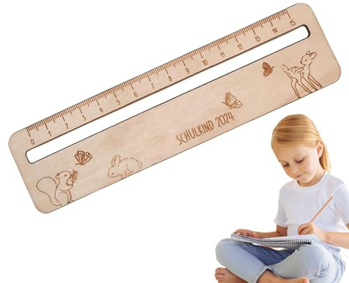 Règle De Lecture En Bois – Bande De Texte Guidée, Aide Au Suivi De L'alphabétisation, Aide À L'étude En Classe, Guide De Ligne D'amélioration De La Concentration Des Étudiants, Accessoire D'apprentiss