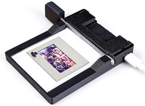 Cortador de película deslizante negativa con panel de retroiluminación LED, capacidad máxima para hojas de película de 6 x 7 mm, fácil de usar para tiras de película de formato 135/120