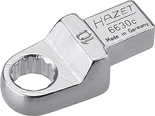 Hazet 6630C-10 Chiave ad Anello ad Innesto, Argento, Attacco Quadro ad Innesto 9 X 12 mm