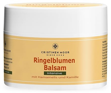 CristinenMoor Ringelblumen Balsam 300 ml, Ringelblumencreme für Hände und Gesicht, Ringelblumensalbe mit Kamilleextrakt und Hamamelis