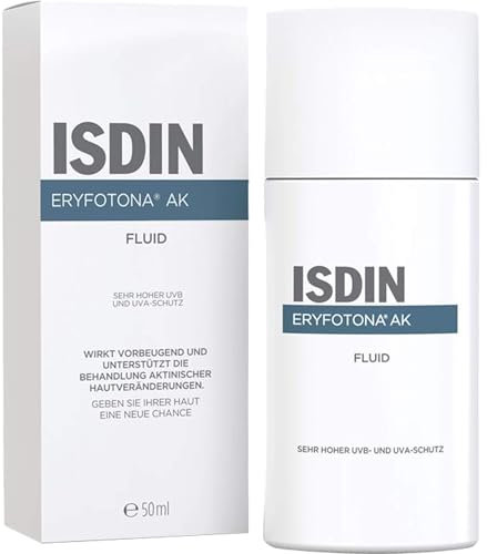 ISDIN Eryfotona AK Fluid LSF100+ (50 ml) | Prävention und begleitender Schutz bei Aktinischer Keratose | Sehr hoher UVB- und UVA-Schutz