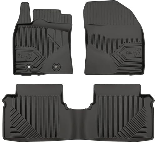 MOTOS Gummimatten Auto Fussmatte passend für Toyota Avensis III 2009-2018 Verbessern Sie Ihren Reisekomfort mit Antirutschmatte Auto No.77- Allwetter fußmatten Auto, Schutz vor Verschmutzung