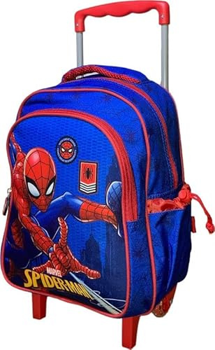arlis Sac à Dos Trolley Spiderman, 1 Compartiment Principal avec zippée 1 Compartiment avec Fermeture zippé Devant - 31 x 24 x 15 cm (Trolley Sac a Dos Spiderman)