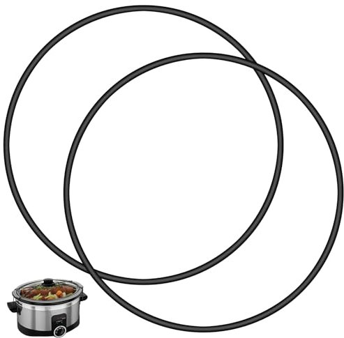 2 Pack Black Lid Latch Strap Rubber Band 6,7,8 quart Fits for Hamilton Beach Crock Pot Slow Cooker WHT