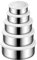 Dvagoent ciotola con coperchio, set ciotole cucina Tondo insalatiera, ciotole acciaio inox cucina Con coperchio in silicone, Set di cinque pezzi 0,25L, 0,45, 0,7L, 1L, 1,4L (6)