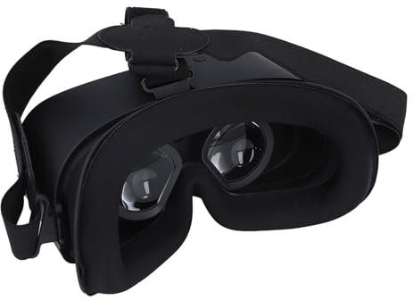Auriculares VR de Realidad Virtual, 2560x1440P HD 2+16G Gafas 3D Cascos con Auriculares, Conexión OTG Gafas VR Adaptativas para Hipermetropía y Miopía de 0 a 600 ° para TV,