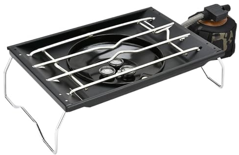 Yjkedfh Poele De Camping Portable,Brûleur de Cuisine Extérieur Pliable - Accessoire Léger de Cuisson en Plein Air, Réchaud Multifonction pour Pique-nique et Urgence