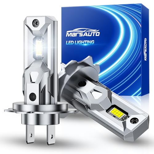 Marsauto H7 LED 120W 40000LM Lampadina 6500K, 2026 Nuova sostituzione alogena in formato mini 1:1, Plug and Play, confezione da 2