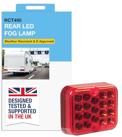 RING LED Rear Fog Lamp, Weather Resistant, E Approved | Bright LED Lights, Easy Installation, Enhanced Visibility, Durable Design