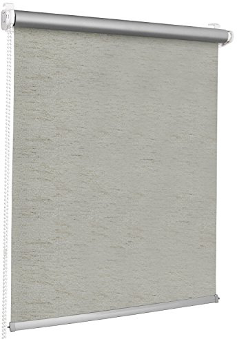 ROLLMAXXX Thermo Verdunkelungsrollo Klemmfix ohne Bohren (70 x 215 cm, grau Melange)