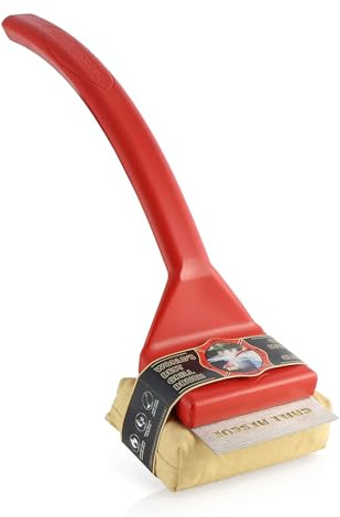 Grill Rescue BBQ Replaceable Cleaning Head, Bristle Free Grill Brush- Durable and Unique Grill Tools for Cast Iron or Stainless-Steel Grates, Barbecue Cleaner