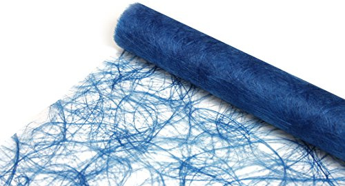 DEKOMARKET Sizoweb® Tischband Tischläufer Tischdecke 5 Meter lang, 30 cm breit (blau)